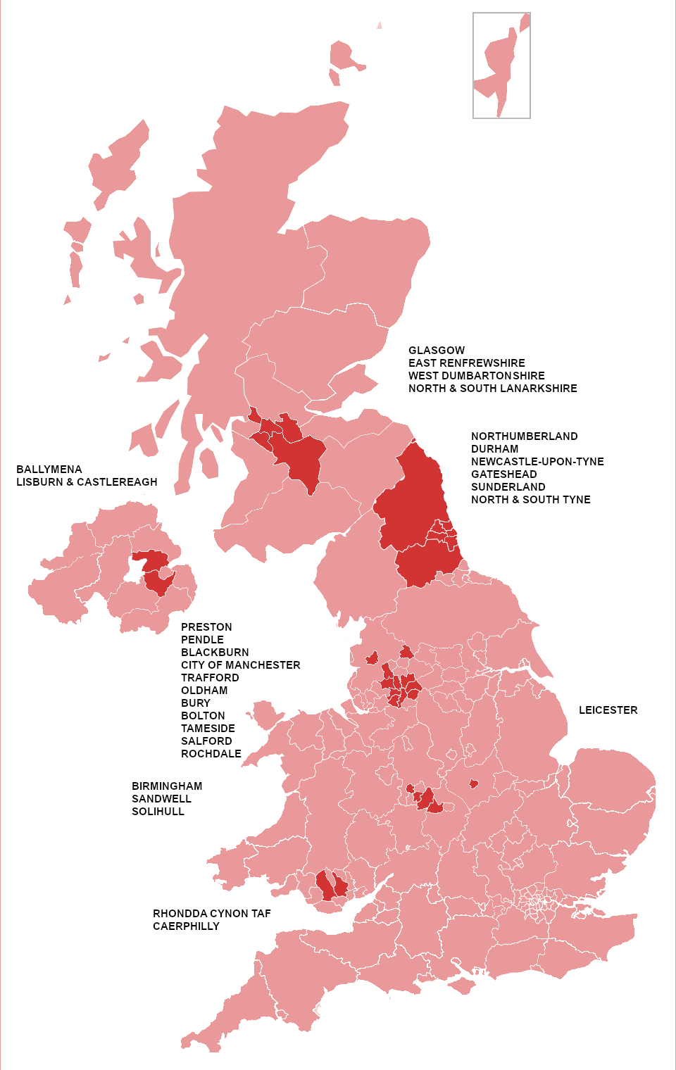 local lockdowns in UK