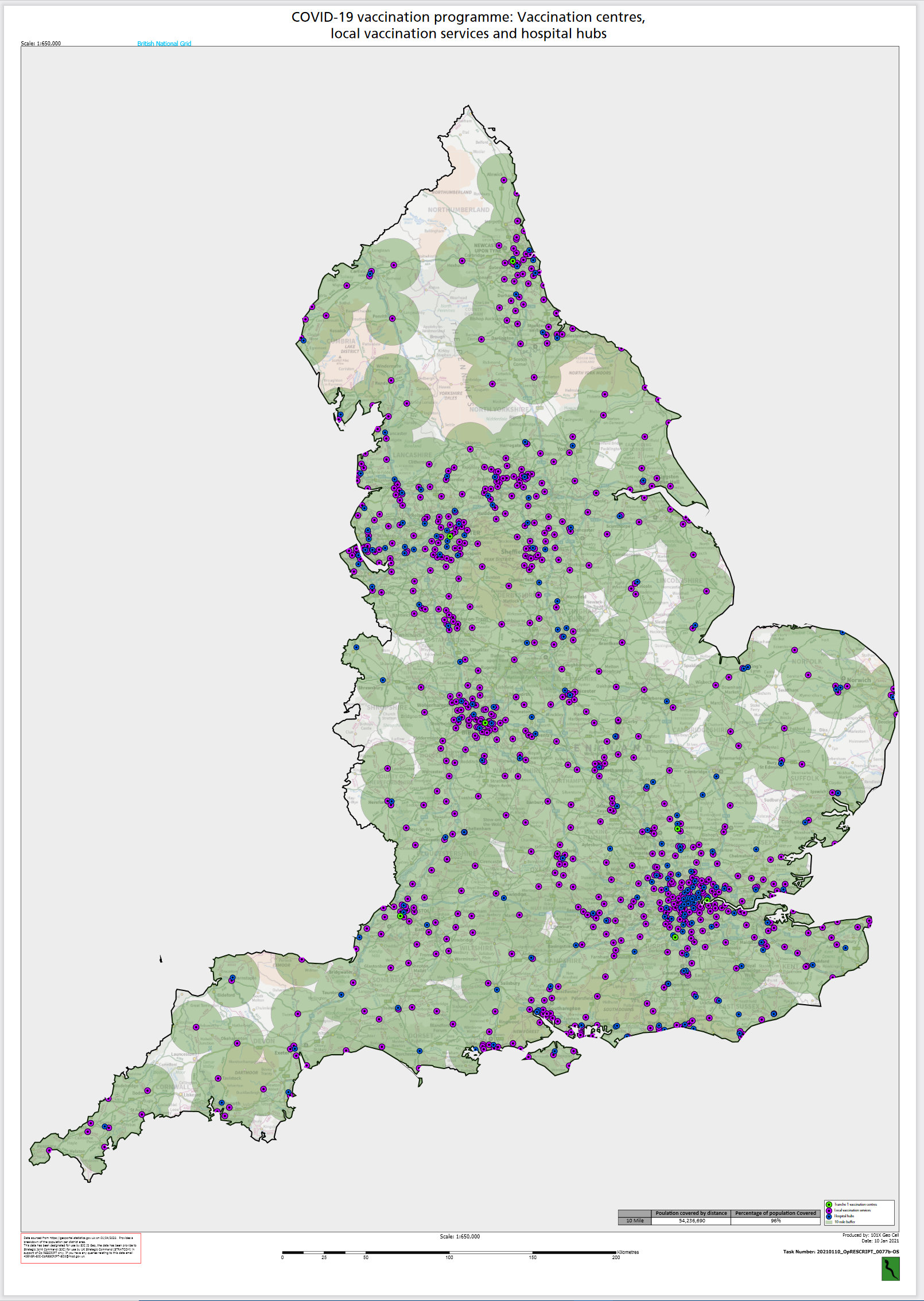 England mass vaccination centres